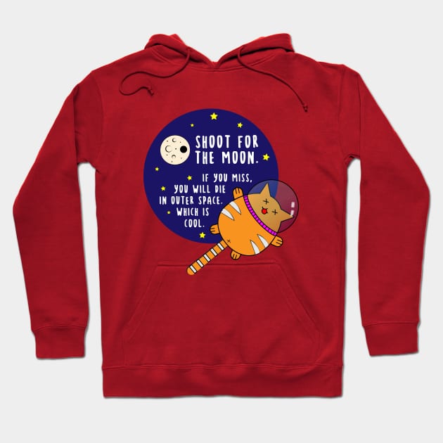 shoot for the moon Hoodie by Naive Rider